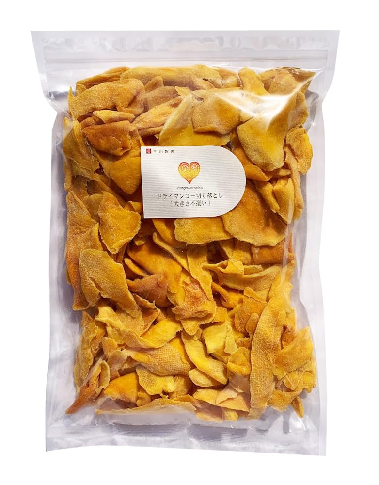 今川製菓 ドライマンゴー 切り落とし 1kg ドライフルーツ マンゴー 業務用 チャック袋 入り (大きさ不揃い)