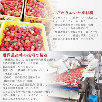 フリーズドライ イチゴ 60g (ダイスカット 【サイズ:5mm】) 添加物不使用 無添加 カット フルーツ くだもの 苺 いちご 製菓