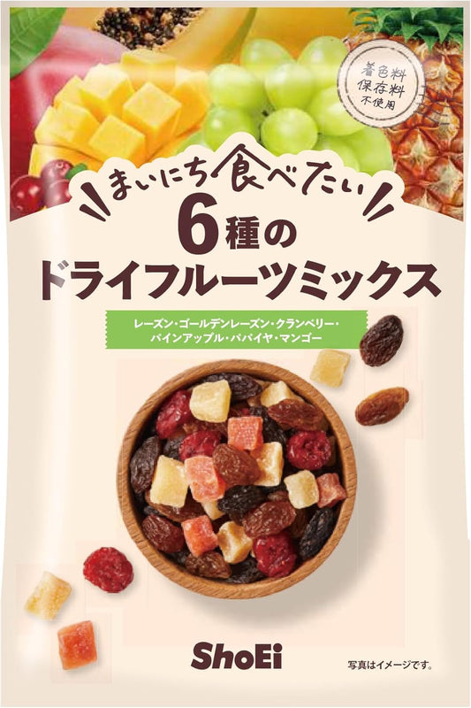正栄食品工業 まいにち食べたい 6種のドライフルーツミックス 135ｇ