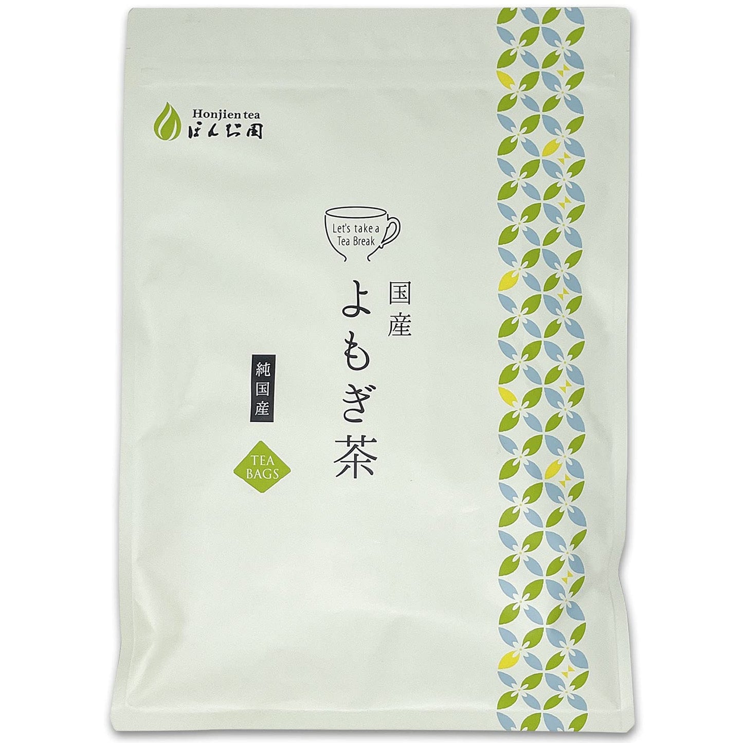 Honjien tea よもぎ茶 国産 ティーバッグ 大容量 健康茶 3g×50包 ヨモギ茶 蓬茶 ノンカフェイン