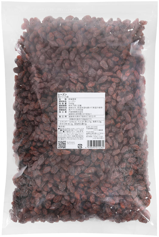 by Amazonドライレーズン 南アフリカ産 1.5kg (砂糖・油不使用)