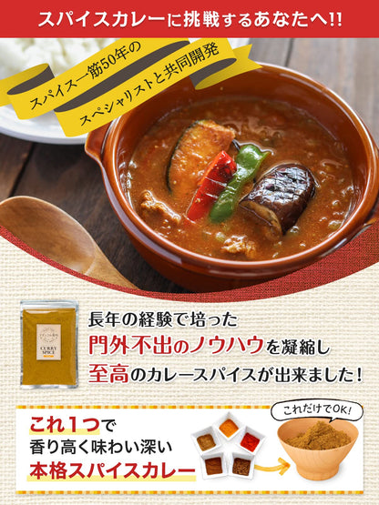 ナチュラル専科 カレー粉 スパイス カレー これだけでOK 初心者の方へ カレールー 無添加 小麦粉不使用 30皿分(150g) 3歳でも食べられた カレースパイス