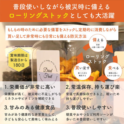 カジュベース 砂糖不使用 8種のドライフルーツミックス 200g (マンゴー パイナップル バナナ プルーン いちご クランベリー カシス アプリコット) ドライフルーツ ジップ付き袋